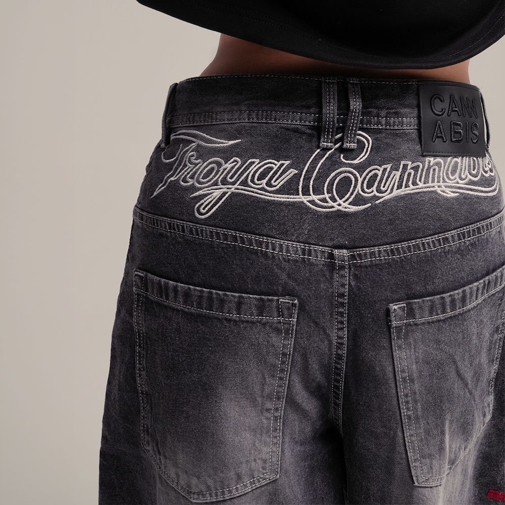 PANTALÓN TROYA X CANNABIS BARREL LAVADO